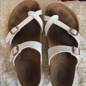 White toe birkenstock’s. size 38. asking $70